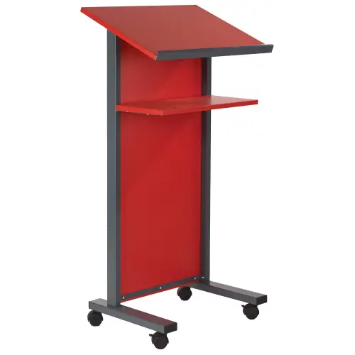 Red Panel Front Lectern