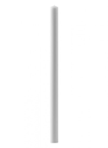 42" x 3" Dia Pure White Sterine Paschal Candle - Single