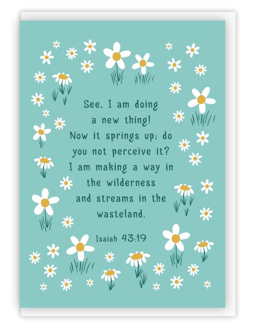 See I am Doing a New Thing Encouragement Card & Envelope