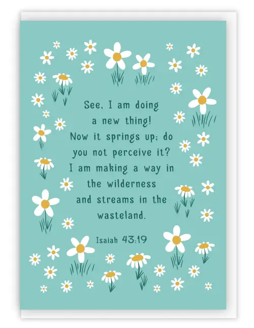 See I am Doing a New Thing Encouragement Card & Envelope