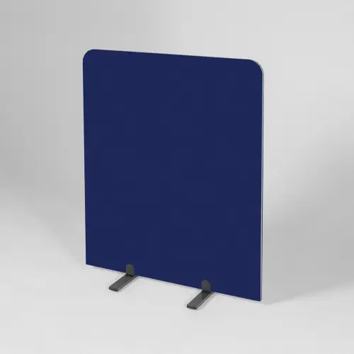 90 x 100cm Ink Navy Curve Screen with Black Frame (BusyScreen)