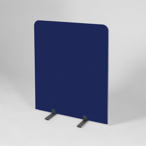 120 x 100cm Ink Navy Curve Screen with Black Frame (BusyScreen)