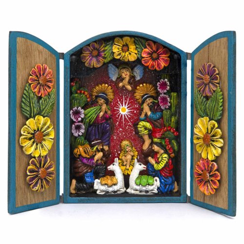 Arched Nativity Retablo