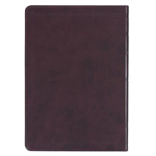 Devotional Bible NLT for Men Faux Leather, Walnut Brown Cross