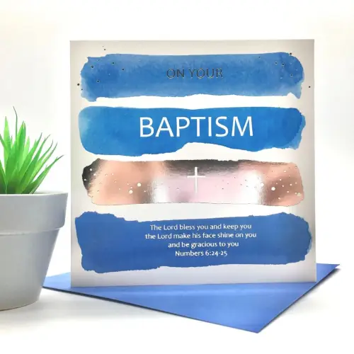 Baptism Blessing Single Card