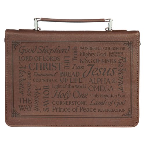 Bible Cover Classic Brown Names of Jesus Isa. 9:6