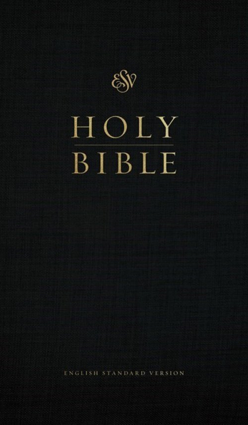 ESV Church Bible, Large Print, Red Letter (Hardcover, Black)