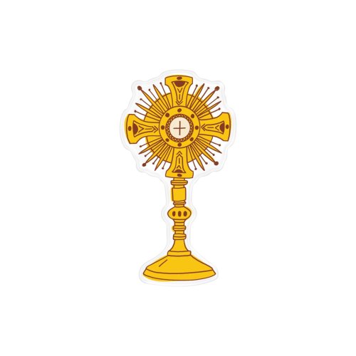 Monstrance Acrylic Pin Badge