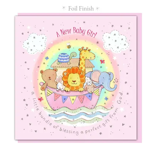 New Baby Girl Single Card