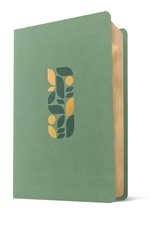 NLT One Year Chronological Study Bible (LeatherLike, Sage Green Mosaic)