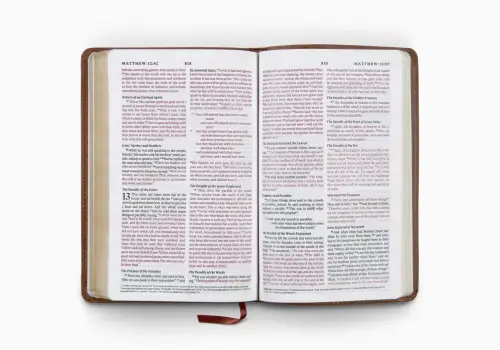 ESV Thinline Bible, Red Letter (Full Grain Leather, Deep Brown)