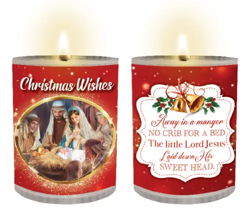 Votive Candle/24 Hour/Nativity 1 Design