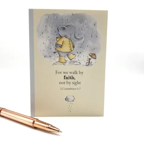 A6 Faith Elephant Notebook