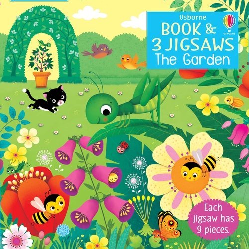 Usborne Book And 3 Jigsaws: The Garden