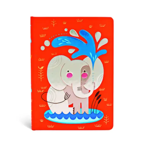 Baby Elephant Lined Hardcover Journal