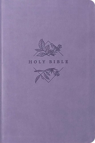 NLT Large Print Premium Value Thinline Bible, Filament Enabled (LeatherLike, Lavender Song)