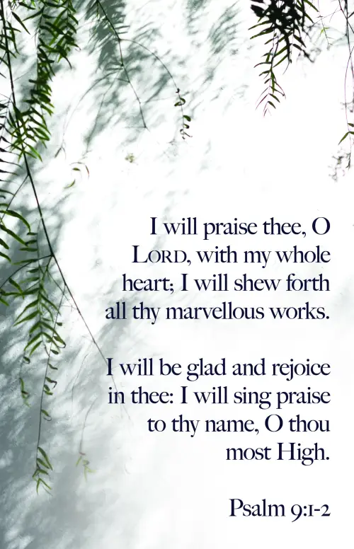 General Worship Bulletin: I Will Praise Thee (Package of 100)