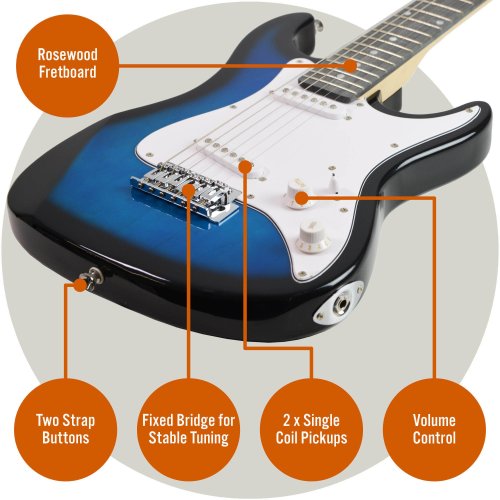 3rd Avenue 3/4 Size Electric Guitar Pack - Blueburst