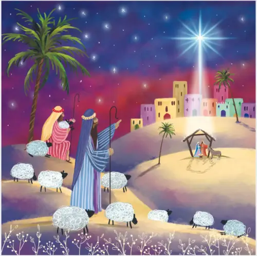 10 Shepherds Christmas Cards