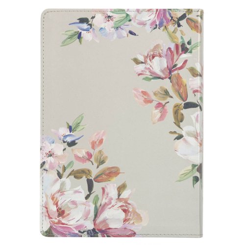 Devotional Bible NLT for Women Faux Leather, Floral