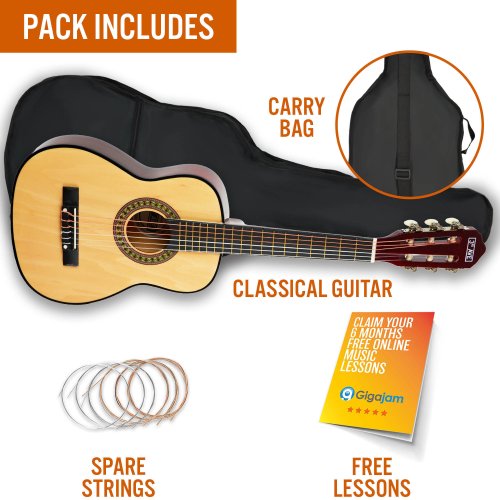 3rd Avenue 1/2 Size Classical Guitar Pack - Natural