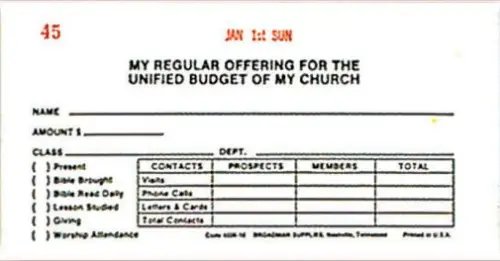 Offering Envelope: My Regular Offering - Dated (Package of 53)