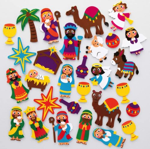 Nativity Themed Foam Stickers