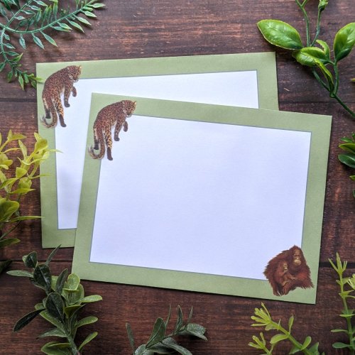 Fliplid Boxed Notecard Set - Patricia Maccarthy Jungle Green