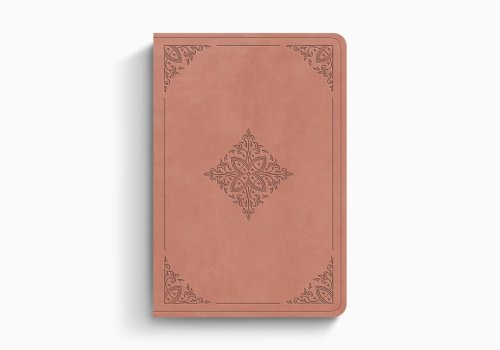 ESV Value Large Print Compact Bible (TruTone, Blush Rose, Fleur-de-lis Design)