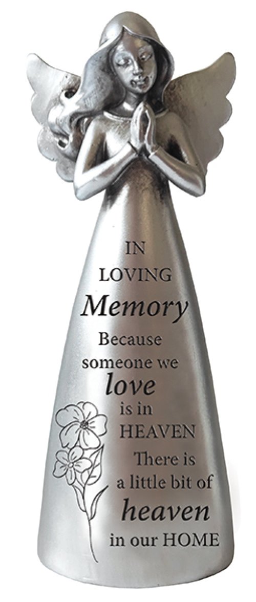 5" In Loving Memory Resin Message Angel