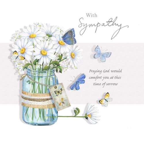 Daisy Jar Sympathy Single Card