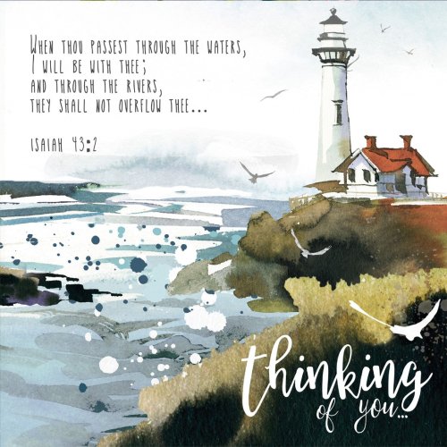 Thinking Of You. When Thou Passest Lighthouse - Greeting Card