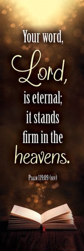 Bookmark-Your Word  Lord  Is Eternal (Psalm 119:89  NIV) (Pack Of 25)