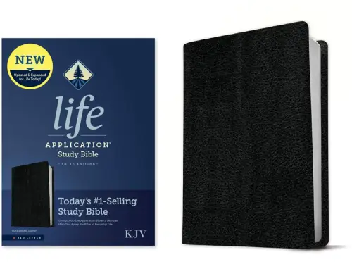 KJV Life Application Study Bible, Third Edition (Bonded Leather, Black, Red Letter)