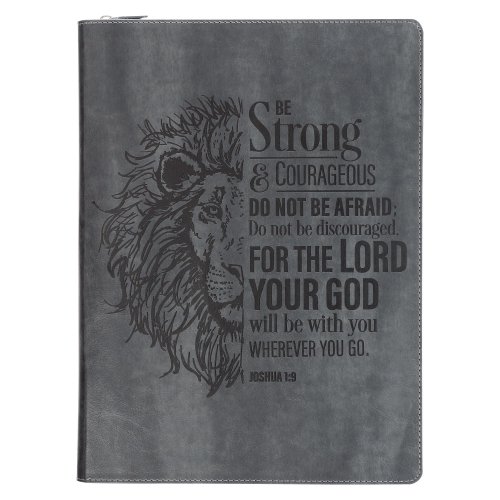 Padfolio Black Be Strong and Courageous Josh. 1:9