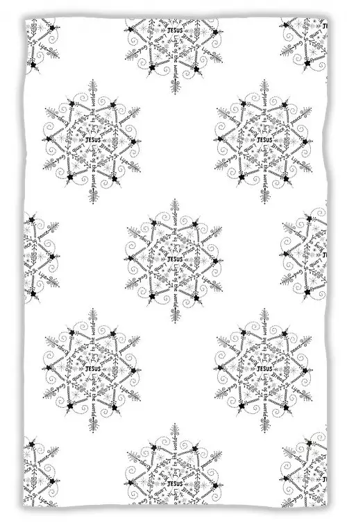 Meghan Earle Christmas Snowflake Tea Towel