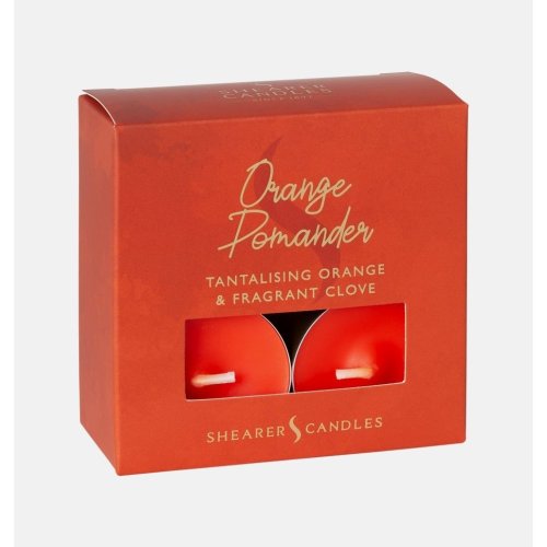 Orange Pomander Scented Tealights (Box of 8)