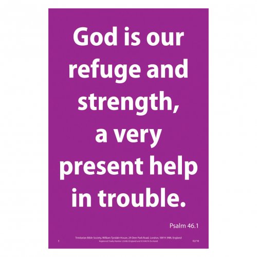 Waterproof Scripture Poster: Ps. 46.1