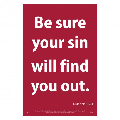 Waterproof Scripture Poster: Nu. 32.23