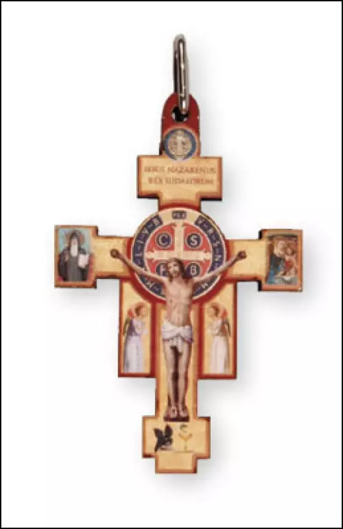 2" St.Benedict Wood Cross