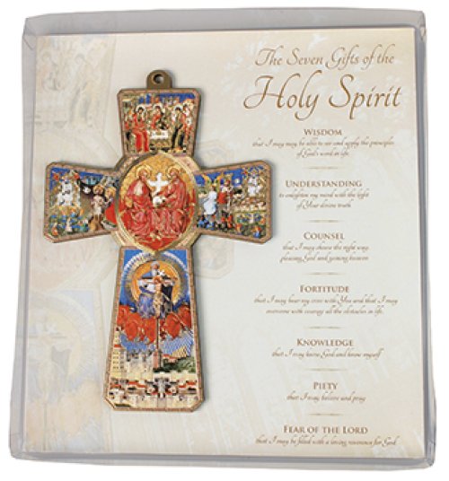 5 1/2" Holy Spirit Wood Cross