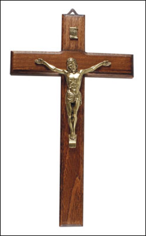 9" Wood Crucifix