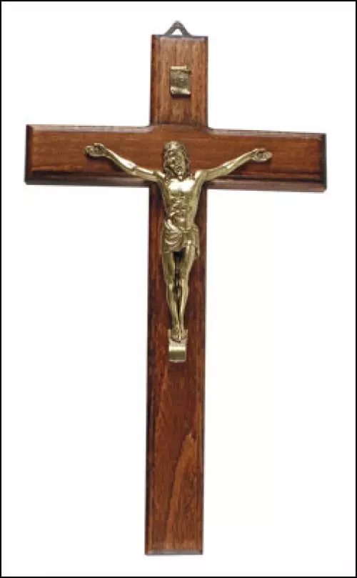 9 Inch Wood Crucifix