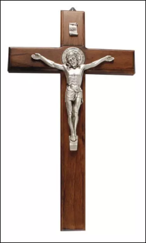 11 Inch St.Benedict Wood Crucifix