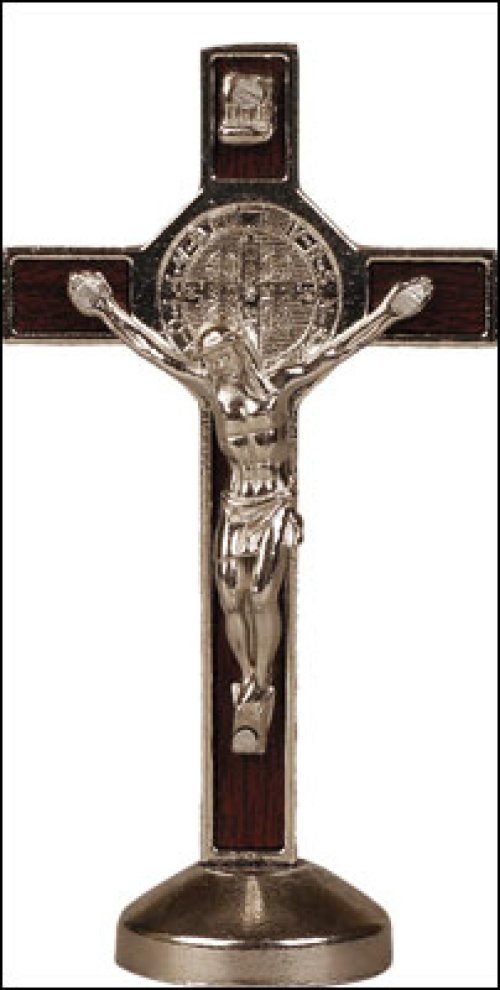 3 1/4" Standing Benedict Crucifix