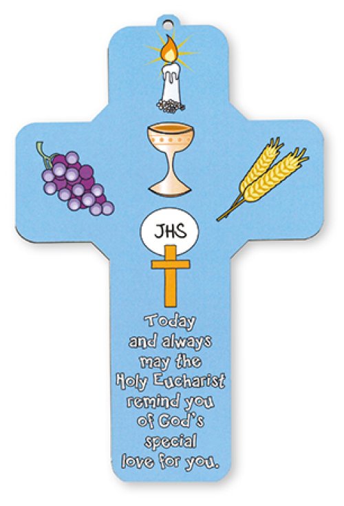 7 1/4" Communion Symbolic Wood Cross