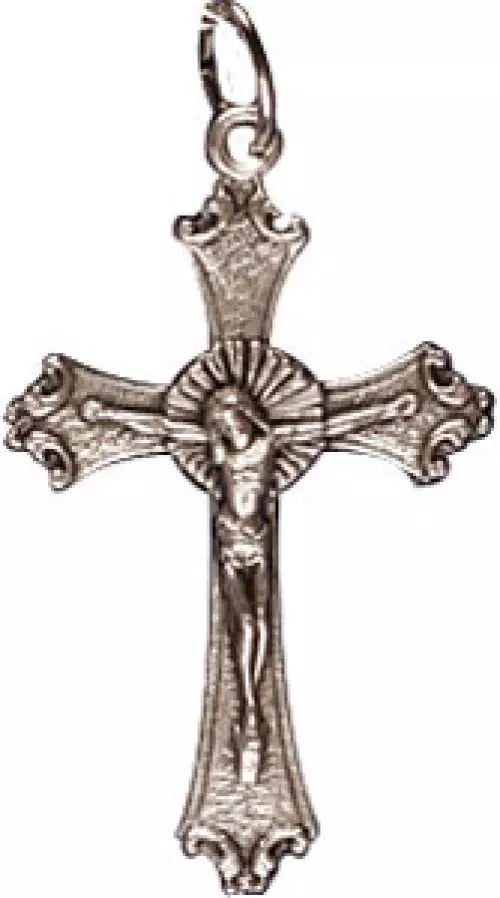 1 1/4" Metal Crucifix