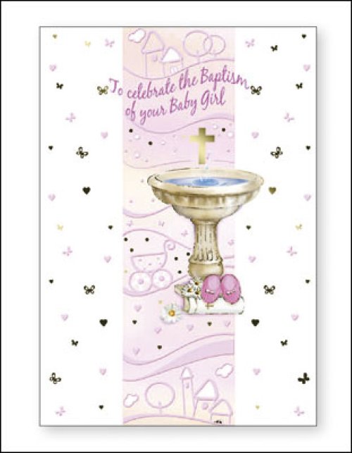 Girl's To Celebrate Your Baptism - Single Card