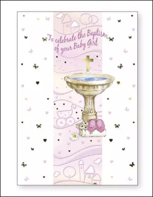 Card - To Celebrate Your Baptism - Girl