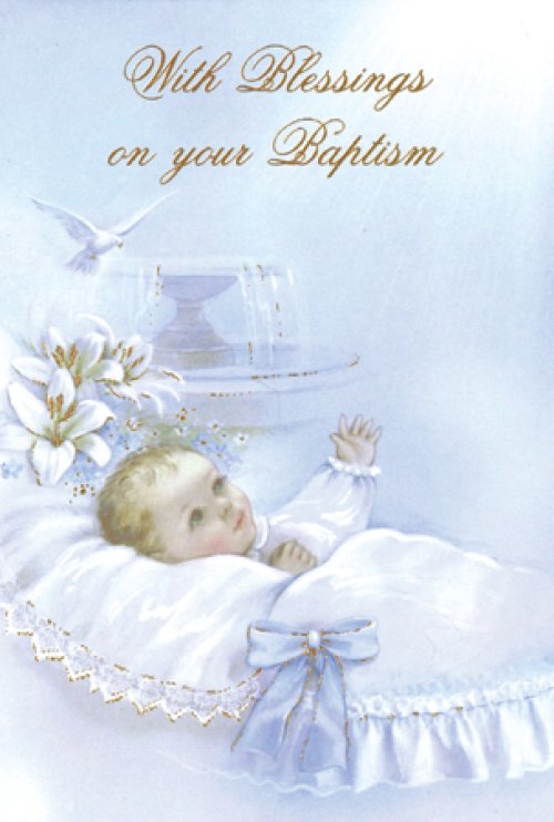 Boy's On Your Baptism - Single Card